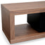 Ex Display - CTV1138-BB Extendable TV Entertainment Unit - Walnut - Black matt