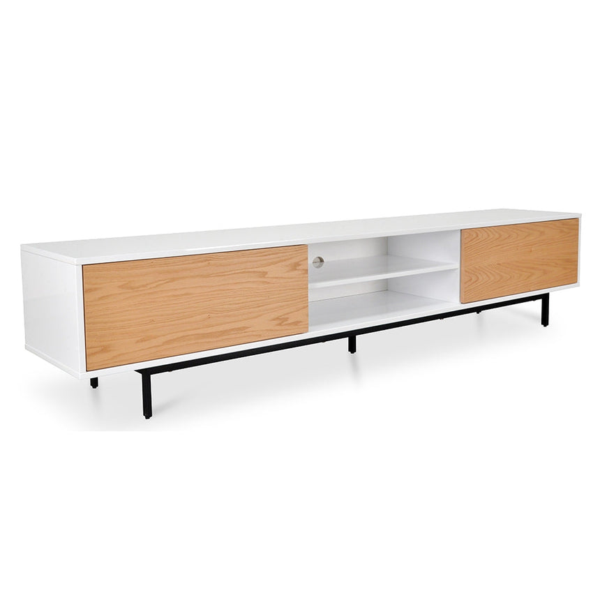 Ex Display - CTV1137-BB 2.3m TV Entertainment Unit - Lowline - Natural