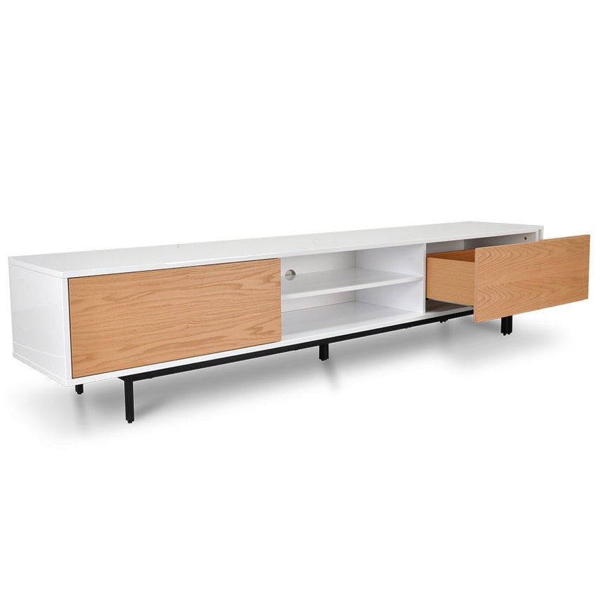 Ex Display - CTV1137-BB 2.3m TV Entertainment Unit - Lowline - Natural