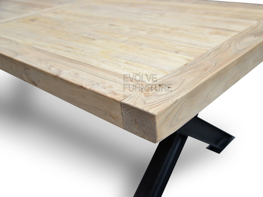 Ex Display - CDT052 2.4m Reclaimed Elm Wood Dining Table