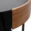 Ex Display - CST2201-IG Round Side Table - Walnut - Black