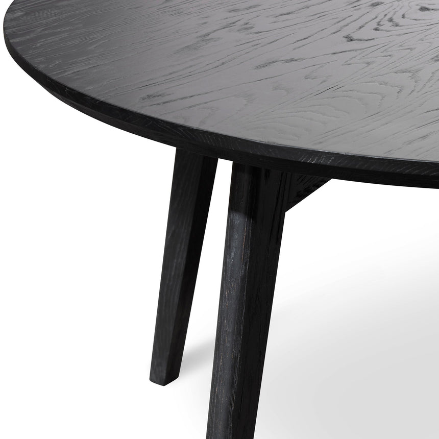 Ex Display - CDT2607-NI 1.25m Round Dining Table - Black