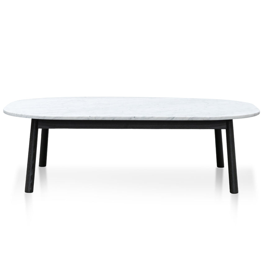 Ex Display - CCF6160-SD 110cm Marble Coffee Table - Black Base