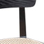 CDC6296-SD Rattan Dining Chair - Black with Natural Seat (Set of 2)