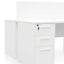 Ex Display - COT092-SN 2 Seater 160cm Office Desk  With Privacy Screen - White - Upgraded Legs