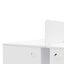 Ex Display - COT092-SN 2 Seater 160cm Office Desk  With Privacy Screen - White - Upgraded Legs