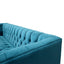 Ex Display - CLC2030-CA 3 Seater Chesterfield Fabric Sofa in Velvet Turquoise