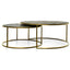Ex Display - CCF2339-NI Nest 76cm-96cm Round Coffee Table - Natural - Golden Base
