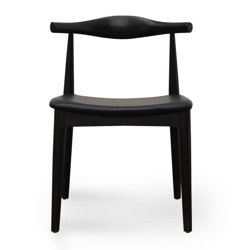 CDC183-SD Elbow Dining Chair - Black (Set of 2)