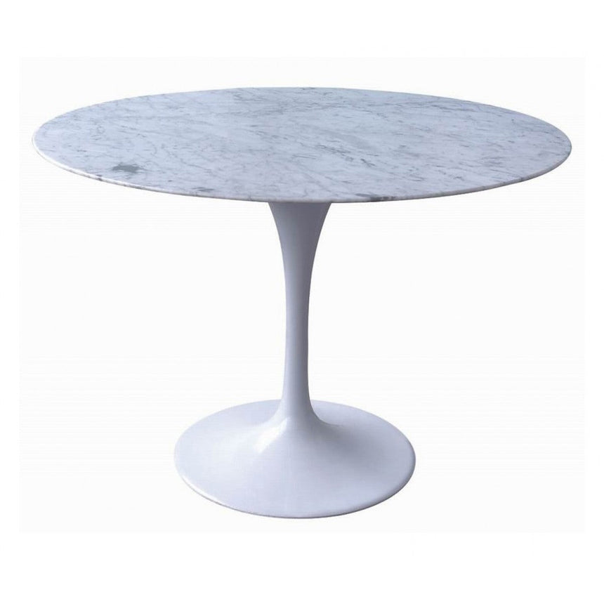 CCF2008-SD 100cm Marble Coffee Table with Black Legs