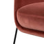 Ex Display - CLC6255-KSO Blood Orange Velvet Armchair - Black Legs