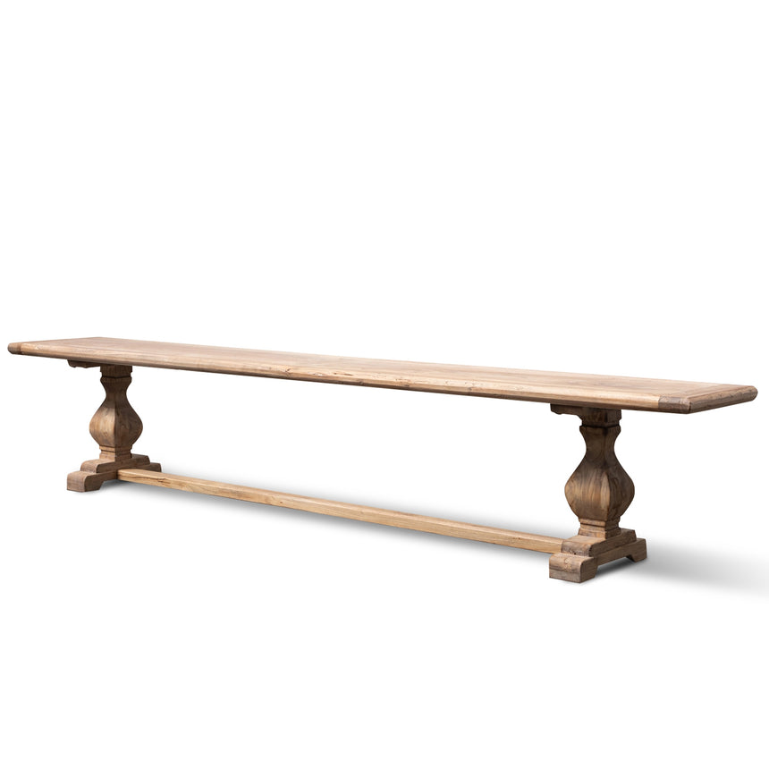 CDB8959-NI 1.6m Walnut Elm Bench - Natural Linen