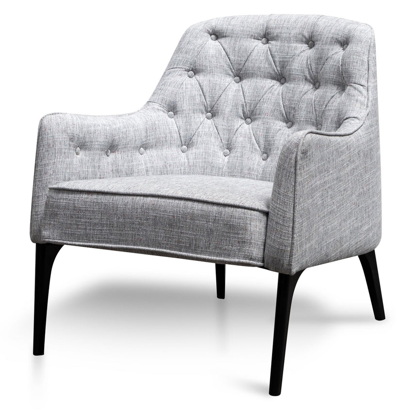 CLC2849-CA Velvet Lounge Wingback Chair in Light Texture Grey