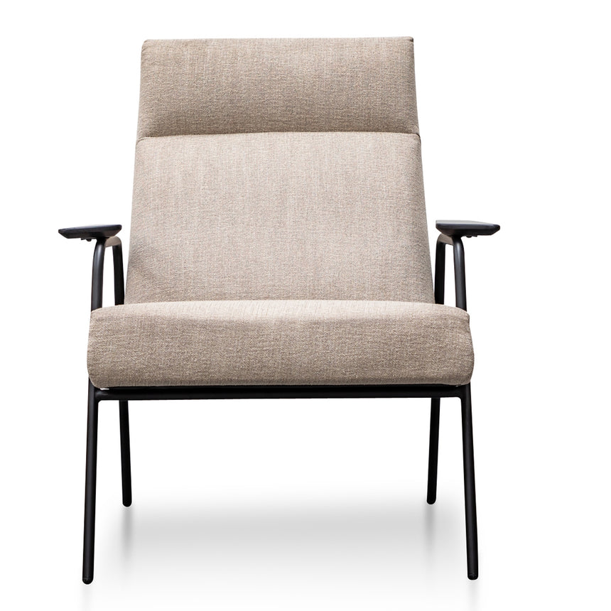 CLC2987-SU Fabric Armchair in Sand Grey - Black