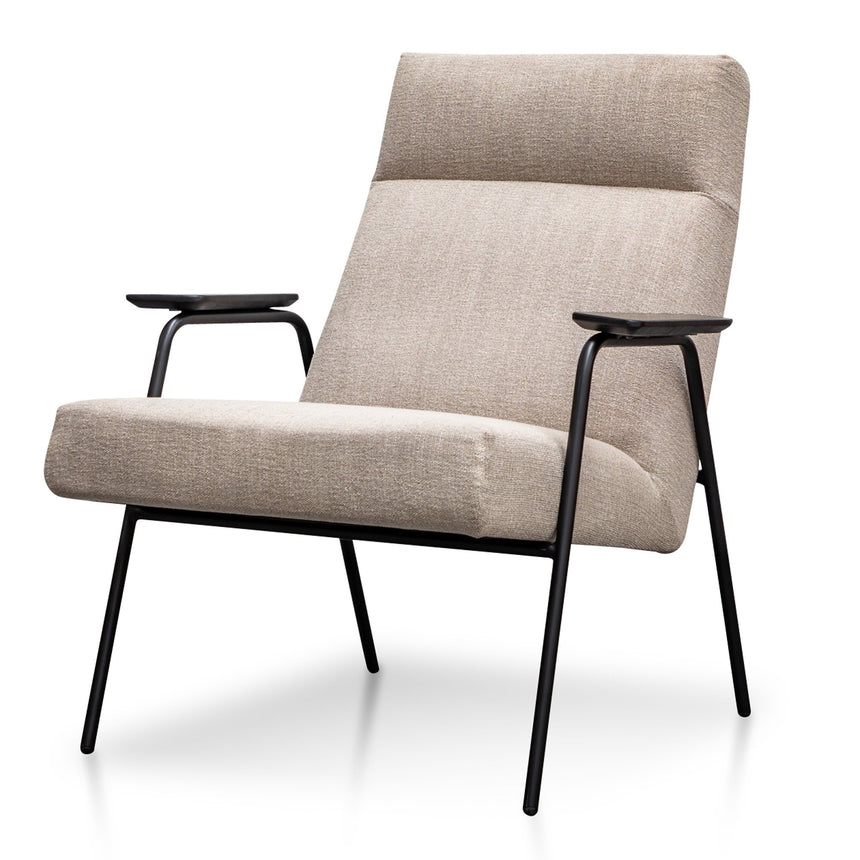 CLC2987-SU Fabric Armchair in Sand Grey - Black