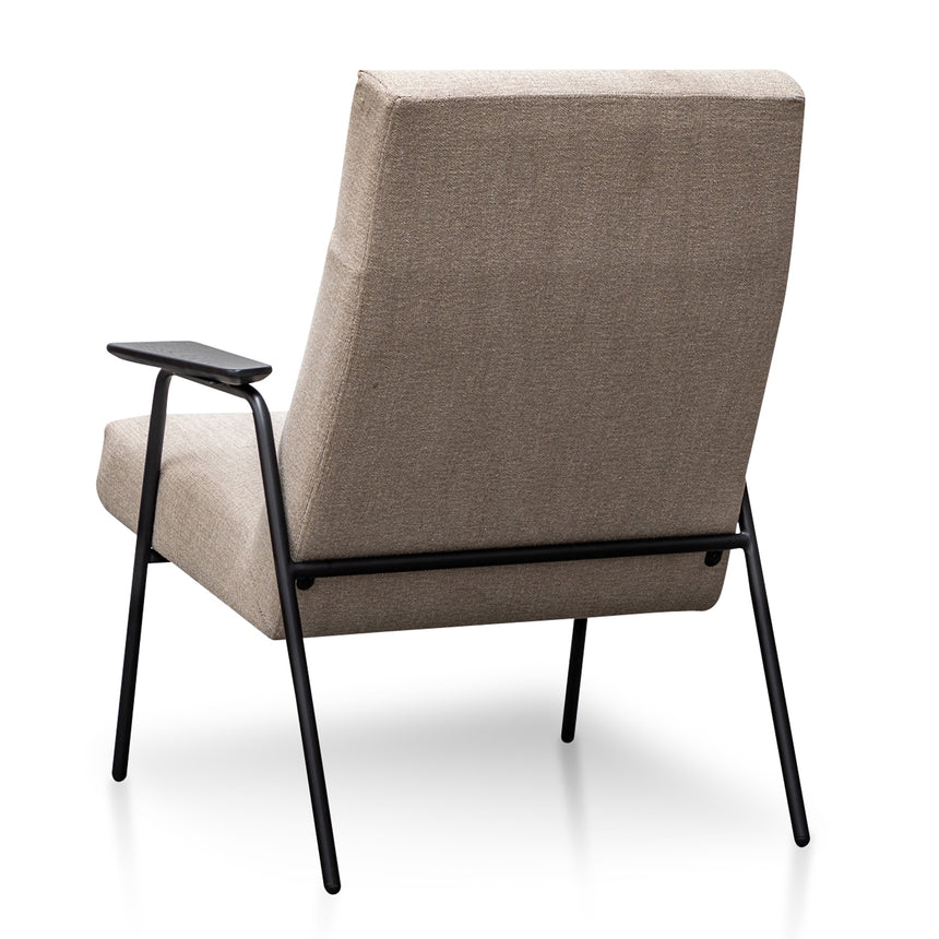 CLC2987-SU Fabric Armchair in Sand Grey - Black