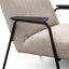 CLC2987-SU Fabric Armchair in Sand Grey - Black