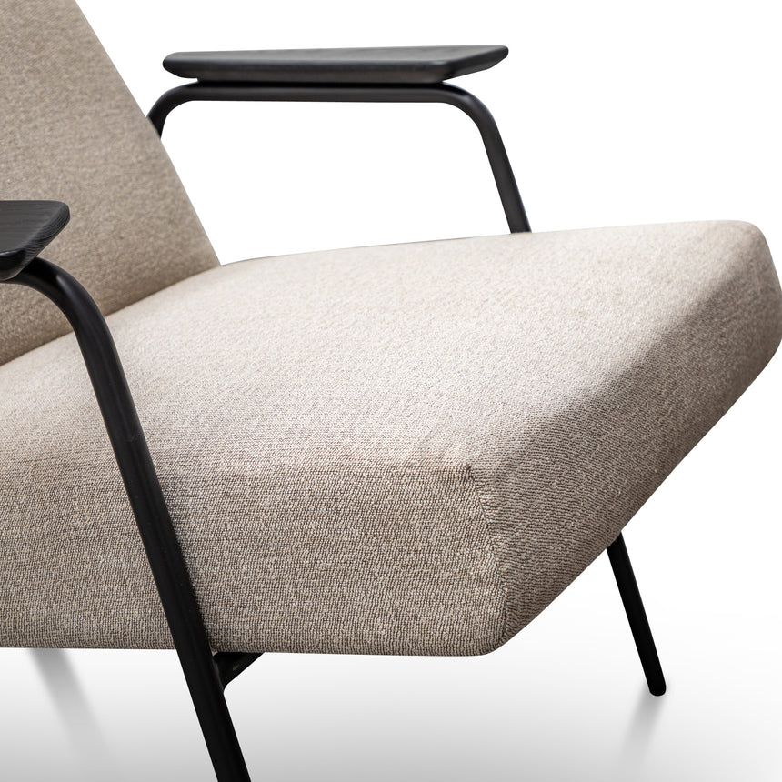 CLC2987-SU Fabric Armchair in Sand Grey - Black