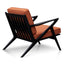 CLC2989-SU Fabric Armchair - Papaya Orange with Black Legs