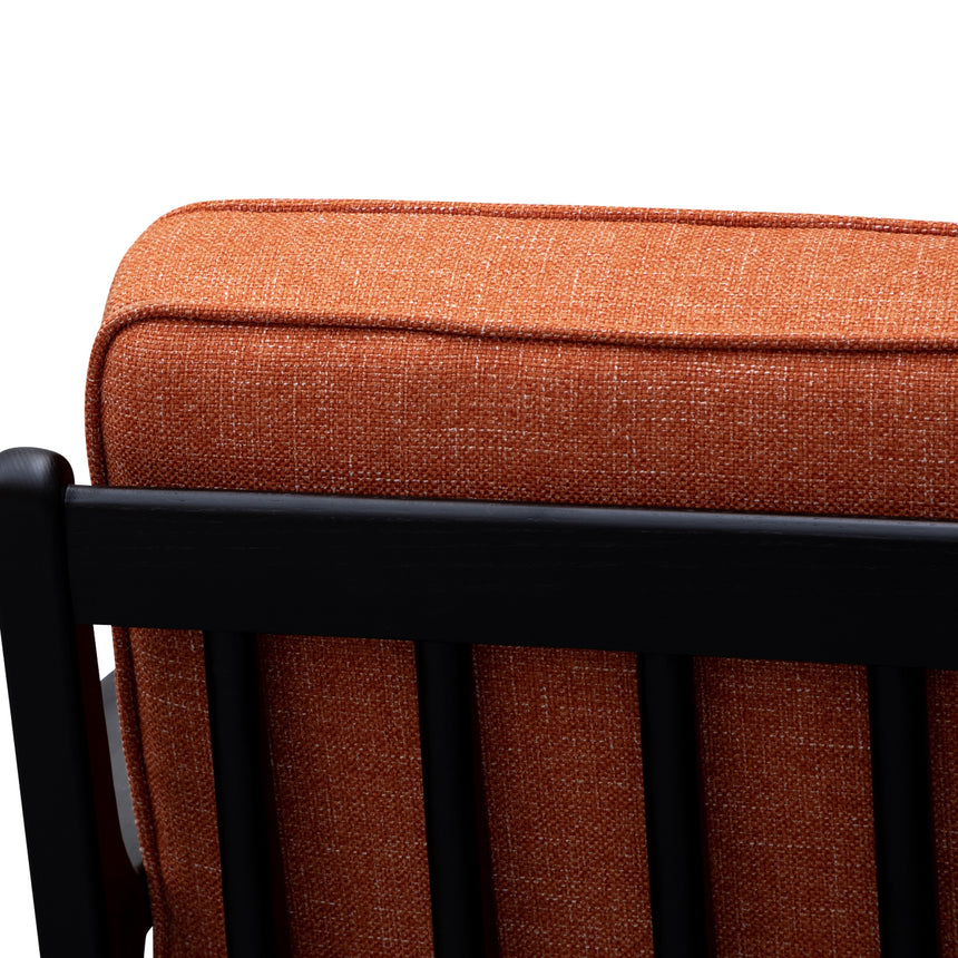 CLC2989-SU Fabric Armchair - Papaya Orange with Black Legs