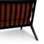 CLC2989-SU Fabric Armchair - Papaya Orange with Black Legs