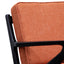 CLC2989-SU Fabric Armchair - Papaya Orange with Black Legs