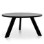 CDT2747 - 1.5M Round Dining Table - Full Black