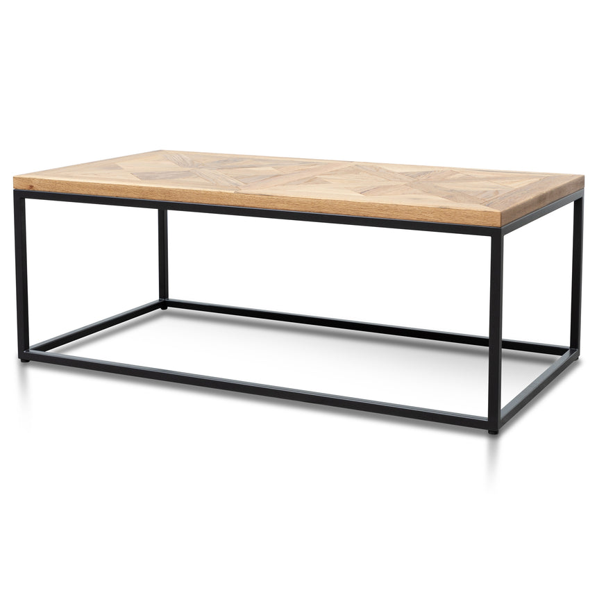 CCF6390-KS Nested Grey Glass Coffee Table - Black Base