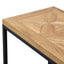 Percy Console Table - European Knotty Oak and Peppercorn