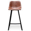 CBS2749-SE - 65cm Bar Stool - Cinnamon Brown PU Leather (Set of 2)