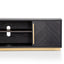 CTV2807-VN Entertainment TV Unit - Black and Brass