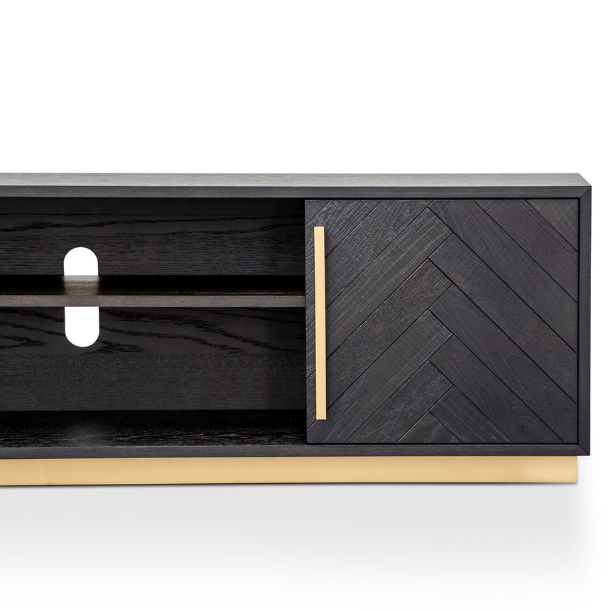 CTV2807-VN Entertainment TV Unit - Black and Brass