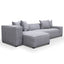 CLC2850-CA 3 Seater Left Chaise Sofa - Graphite Grey
