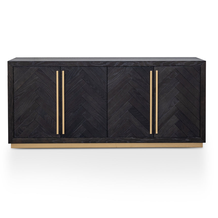 CDT2806-VN Wide Sideboard - Black and Brass