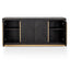 CDT2806-VN Wide Sideboard - Black and Brass