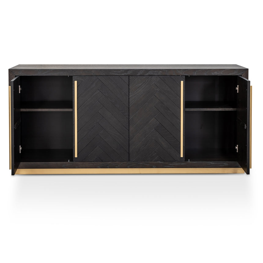 CDT2806-VN Wide Sideboard - Black and Brass