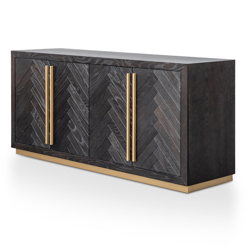 CDT2806-VN Wide Sideboard - Black and Brass