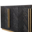 CDT2806-VN Wide Sideboard - Black and Brass