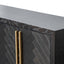 CDT2806-VN Wide Sideboard - Black and Brass