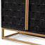 CDT2922-NI 1.78m Sideboard - Black Wood with Gold Handle