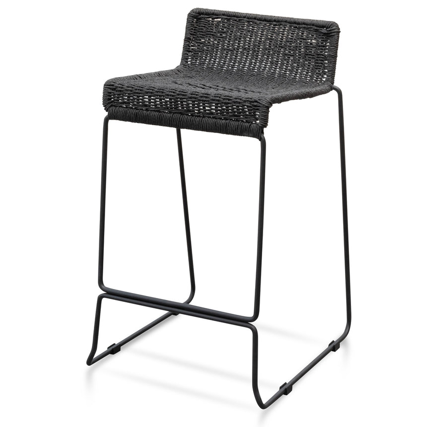 CBS10125-FH Fabric Bar Stool - Full Black