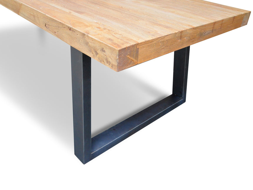 CDT056 Reclaimed Elm Wood 3m Dining Table - 120cm (W)