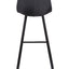 CBS2013-SE 80cm Bar Stool in Black Fabric (Set of 2)