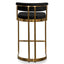 CBS6272-BS Black Velvet Bar Stool - Golden Base