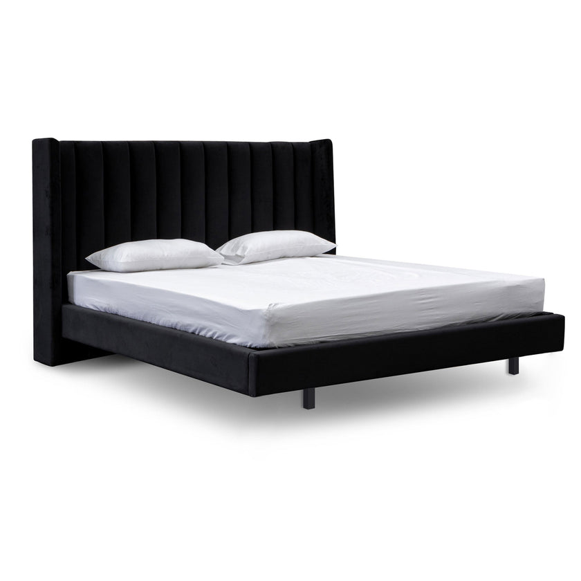 CBD8100-MI King Bed Frame - Black Velvet - Last one