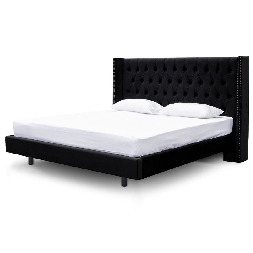CBD8099-MI Queen Bed Frame - Black Velvet