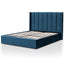 CBD6019-YO Queen Bed Frame - Teal Navy Velvet with Storage