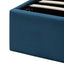 CBD6023-YO King Bed Frame - Teal Navy Velvet with Storage
