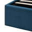 CBD6019-YO Queen Bed Frame - Teal Navy Velvet with Storage