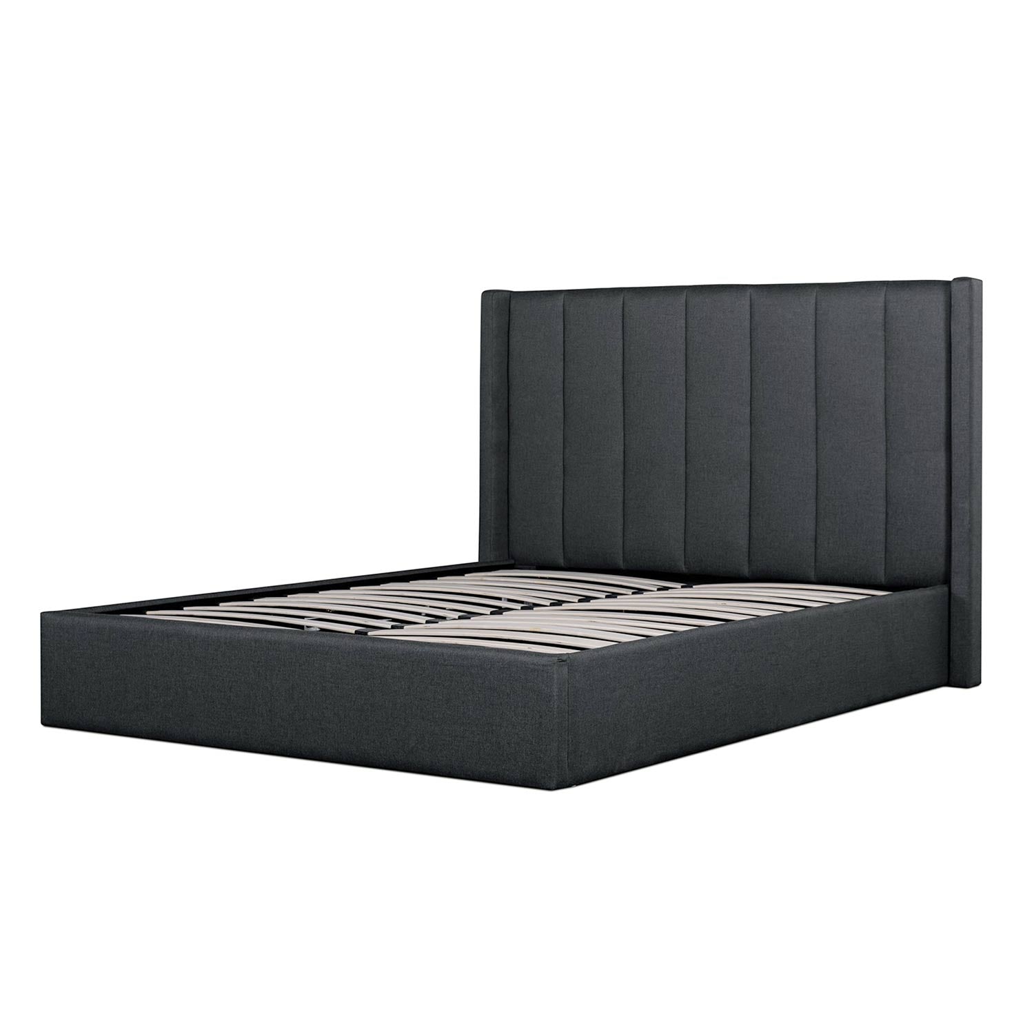 CBD6020YO Fabric Queen Bed Charcoal Grey... Calibre Furniture